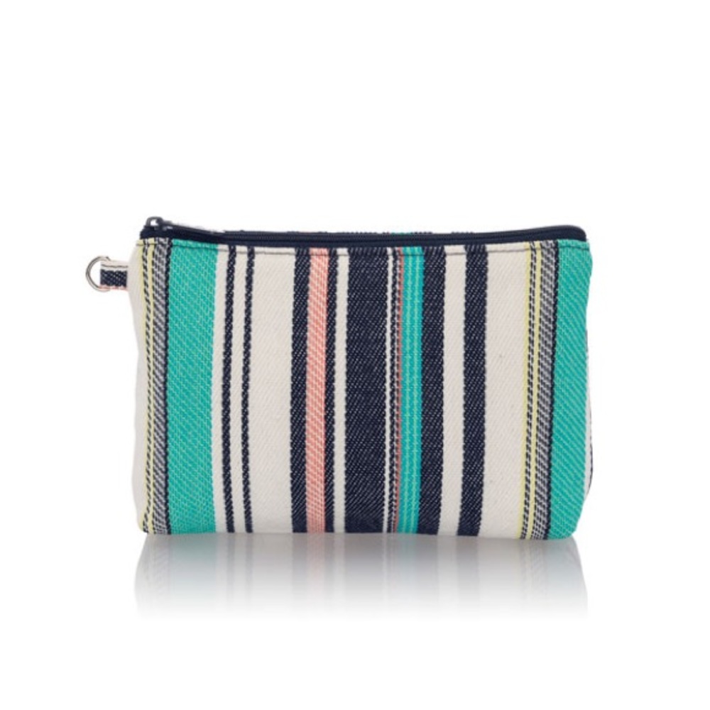 Mini Zipper Pouch in Caribbean weave